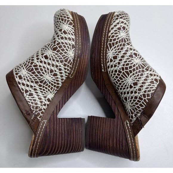 Korks by Kork Ease Women's Nora Crochet Clogs Size 8 - Picture 3 of 13